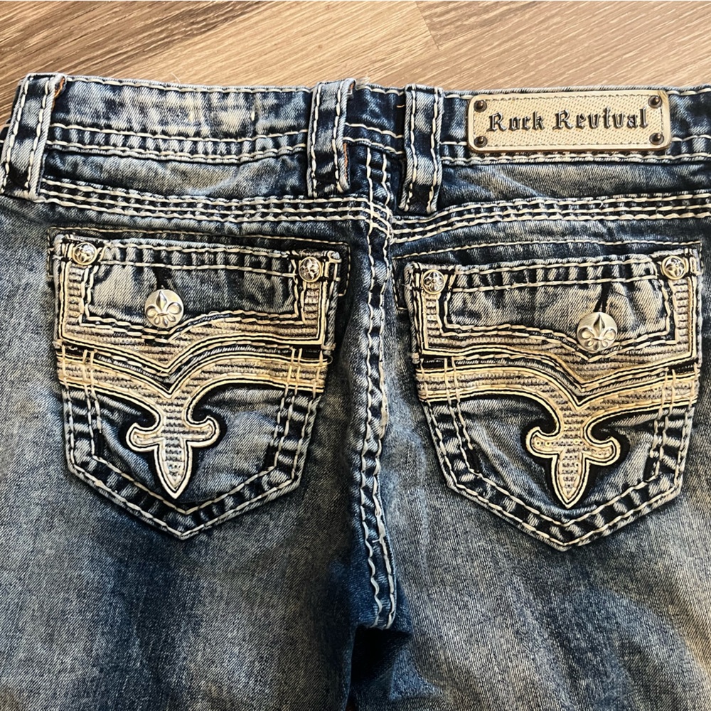 Womens Rock Revival Crop size 27 - Picture 2 of 4